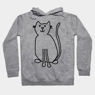 Cat Outline Hoodie